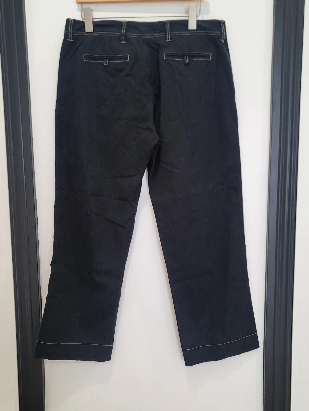 James Perse Standard Men’s  Contrast Stitch Chino Pants - Size 33 Crop - Picture 3 of 16
